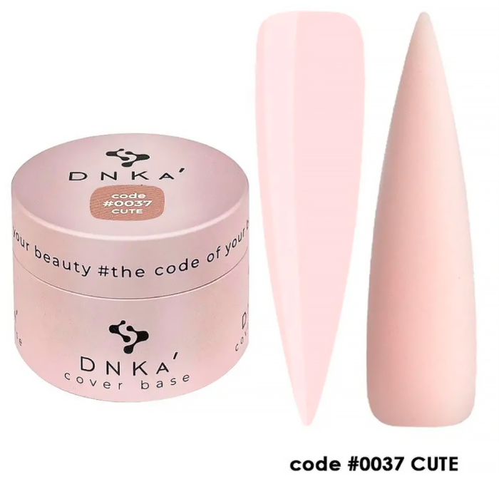 База камуфлююча DNKa Cover Base №0037 Cute, світлий бежево-рожевий, 30 мл