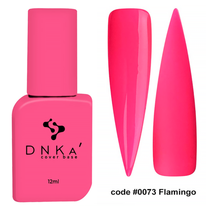 База камуфлирующая DNKa Cover Base №0073 Flamingo, ярко-розовая, 12 мл