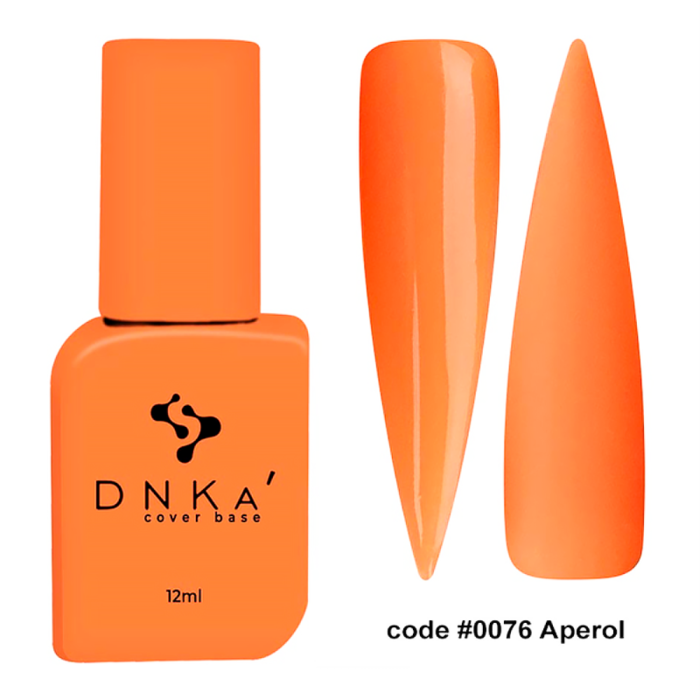 База камуфлирующая DNKa Cover Base №0076 Aperol, ярко-оранжевая, 12 мл