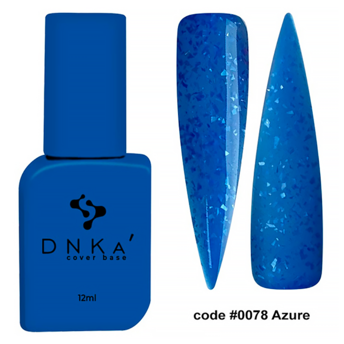 База камуфлирующая DNKa Cover Base №0078 Azure, синий с поталью, 12 мл