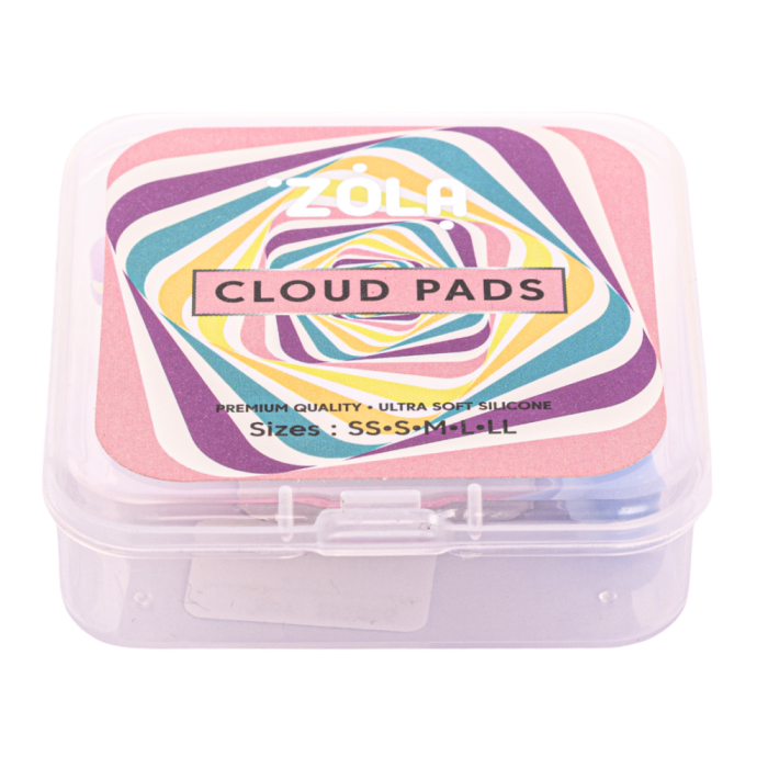 Валики для ламінування вій ZOLA Cloud Pads, набір — 5 пар (SS, S, M, L, LL), різнокольорові