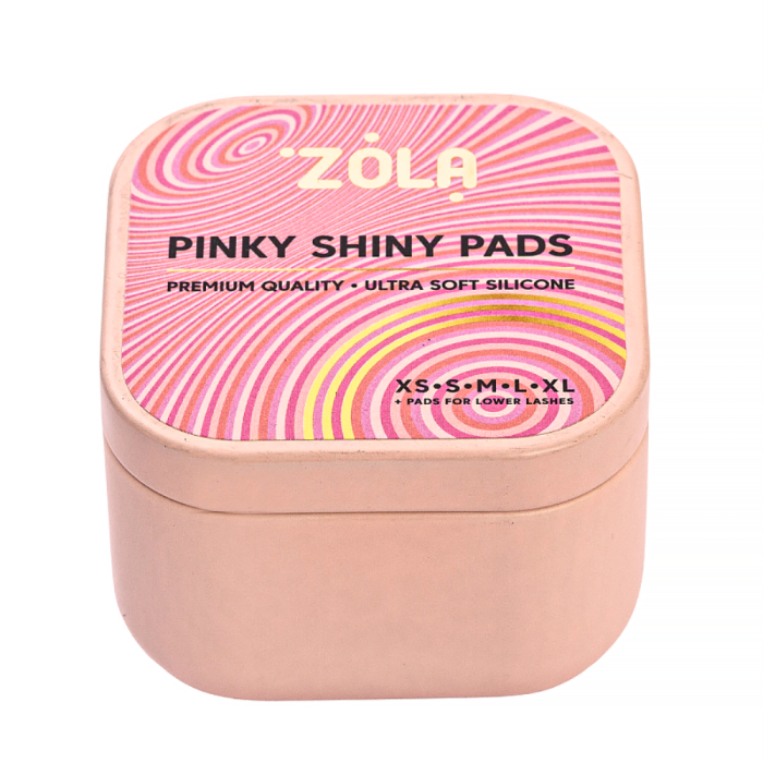 Валики для ламінування вій ZOLA Pinky Shiny Pads, набір — 5 пар (XS, S, M, L, XL)