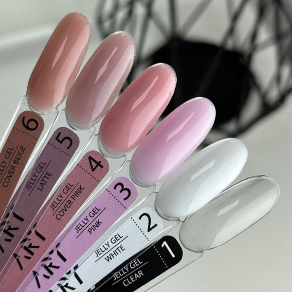 ART Jelly Gel №1 Clear - гель-желе для наращивания и моделирования, прозрачный, 15 мл