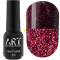 Гель-лак світловідбивний ART Flash Gel Polish №FG008, бордовий, 6 мл