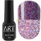 Гель-лак світловідбивний ART Flash Gel Polish №FG015, вершково-рожевий, 6 мл