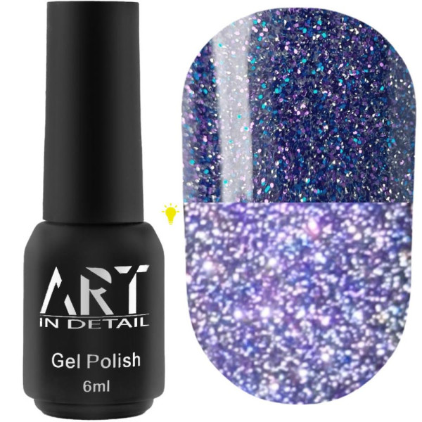 Гель-лак світловідбивний ART Flash Gel Polish №FG020, волошковий, 6 мл