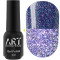 Гель-лак світловідбивний ART Flash Gel Polish №FG020, волошковий, 6 мл