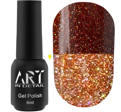 Гель-лак светоотражающий ART Flash Gel Polish №FG021, медный, 6 мл