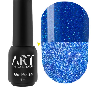 Гель-лак світловідбивний ART Flash Gel Polish №FG024, кобальтово-синій, 6 мл