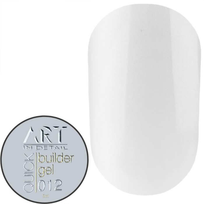 Гель для нарощування ART QUICK Builder Gel №012 French White, білий для френча, 15 мл