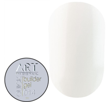 Гель для нарощування ART QUICK Builder Gel №014 Milky White, молочно-білий, 15 мл
