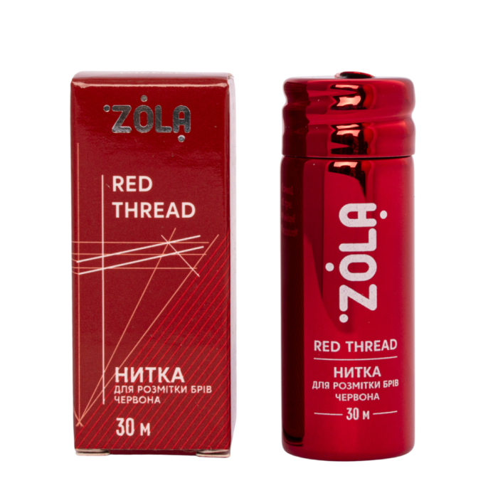 ZOLA Red Thread - нитка для разметки бровей, красная