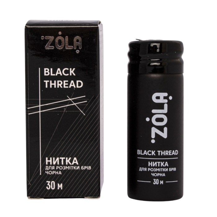 ZOLA Black Thread - нитка для разметки бровей, черная
