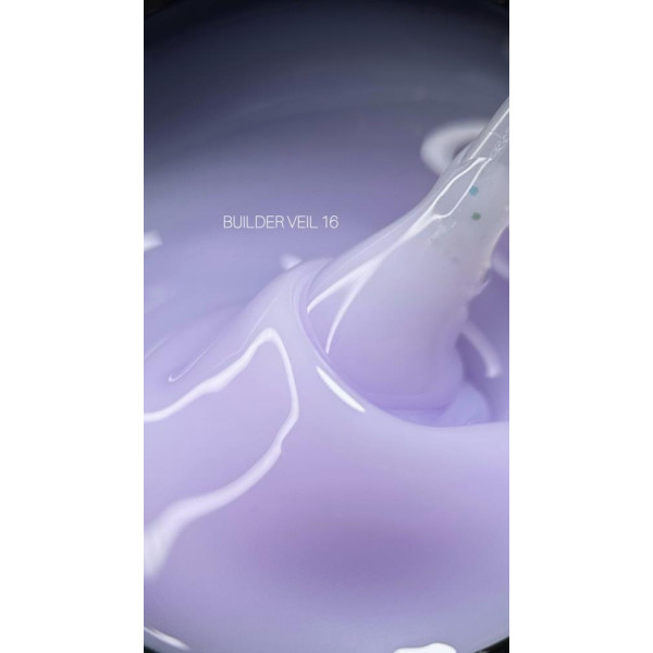 SAGA Professional Builder Gel Veil № 16 - гель для наращивания, сиреневый, 15 мл