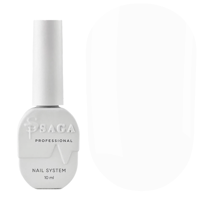 Гель-лак SAGA Professional Super White, белый, 10 мл