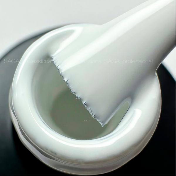 Гель-лак SAGA Professional Super White, білий, 10 мл