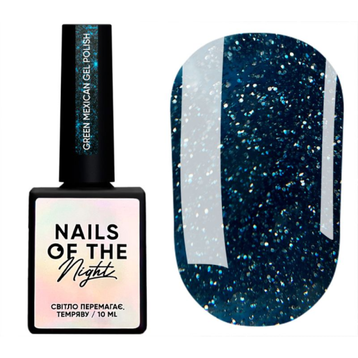 Гель-лак светоотражающий NAILSOFTHEDAY Green Mexican, темно-зеленый, 10 мл