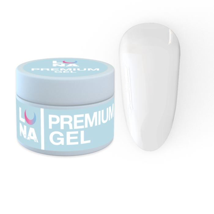 LUNA Gel Premium № 01 - камуфлюючий гель (прозорий), 15 мл