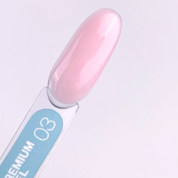 LUNA Gel Premium № 03 - камуфлюючий гель (бежево-рожевий), 15 мл