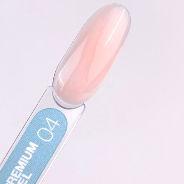 LUNA Gel Premium № 04 - камуфлирующий гель (нежно-розовый), 15 мл