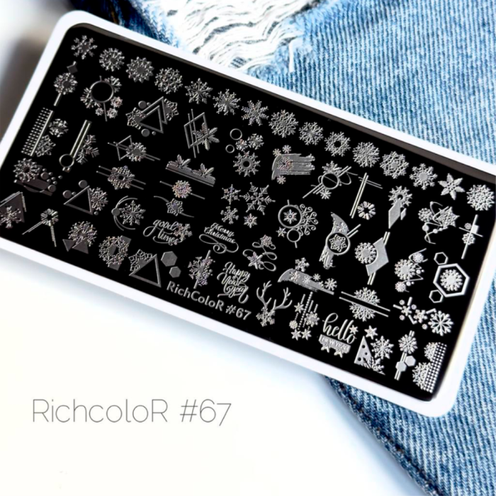 Пластина для стемпінгу RichColor - 067, зима