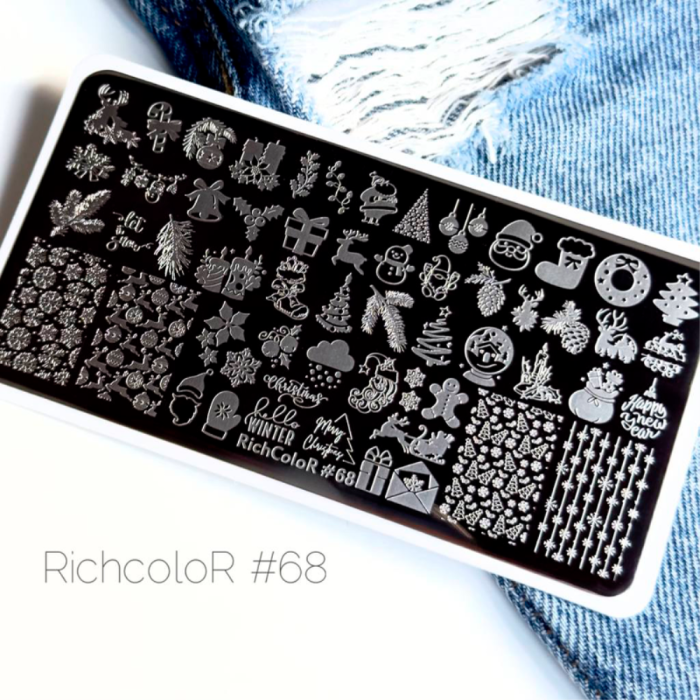 Пластина для стемпінгу RichColor - 068, зима