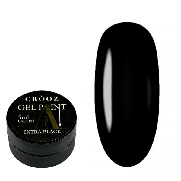 Crooz Extra Black - гель-краска, черная, 5г