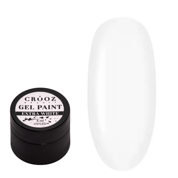 Crooz Extra White - гель-краска, белая, 5г