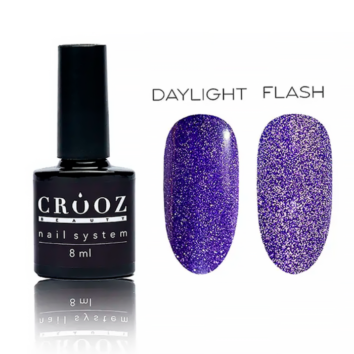Гель-лак світловідбивний Crooz Crystal Gel Polish №11, бузковий, 8 мл