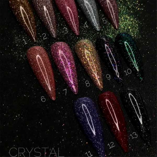 Гель-лак светоотражающий Crooz Crystal Gel Polish №11, сиреневый, 8 мл