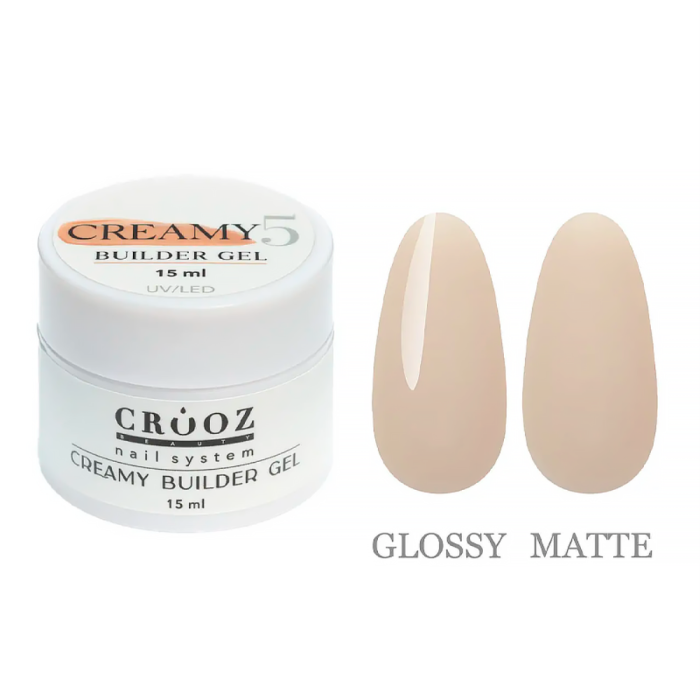 Crooz Creamy Builder Gel №05 - гель для нарощування, темно-кремовий, 15 мл