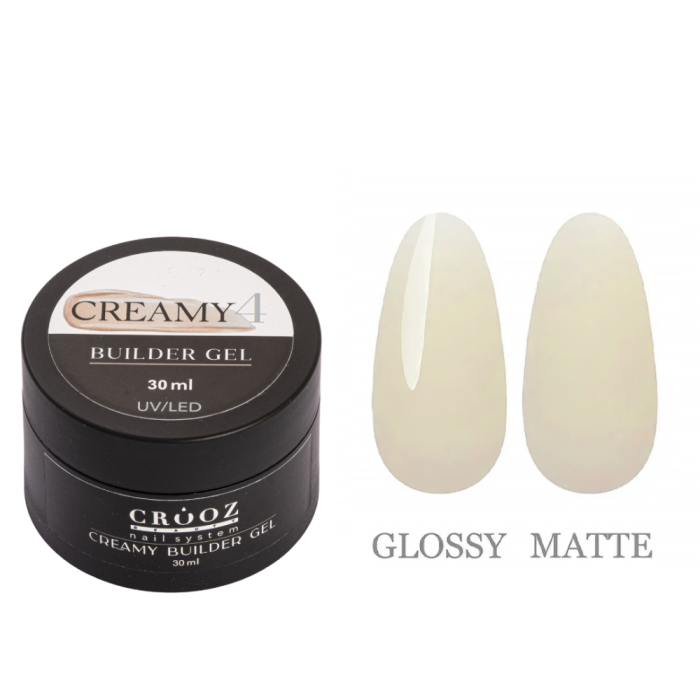 Crooz Creamy Builder Gel №04 - гель для нарощування, молочно-кремовий, 30 мл
