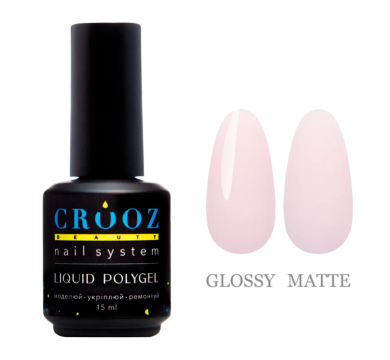 Crooz Liquid Polygel №04 - жидкий полигель, молочно-розовый, 15 мл