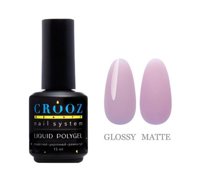 Crooz Liquid Polygel №05 - рідкий полігель, біло-ліловий, 15 мл