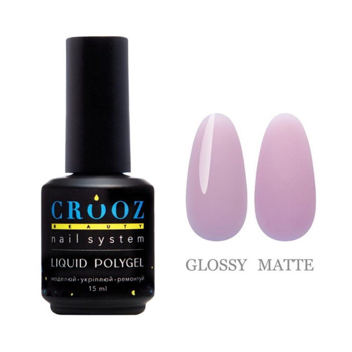 Crooz Liquid Polygel №05 - жидкий полигель, бело-лиловый, 15 мл