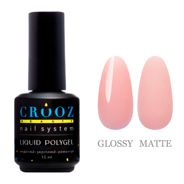 Crooz Liquid Polygel №09 - рідкий полігель, персиково-рожевий, 15 мл