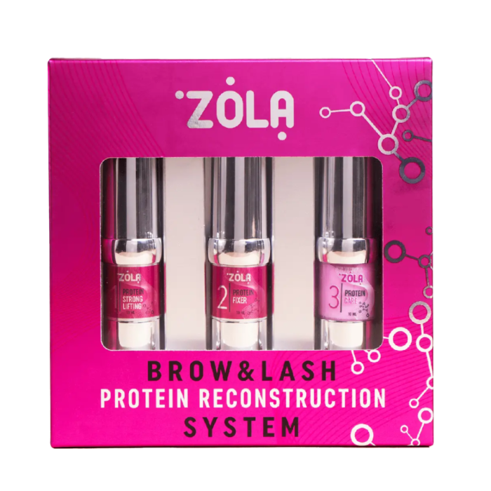Набір для ламінування брів і вій ZOLA Brow&Lash Protein Reconstruction System