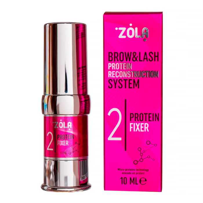 Состав для ламинирования бровей и ресниц ZOLA №2 Protein Fixer, 10 мл