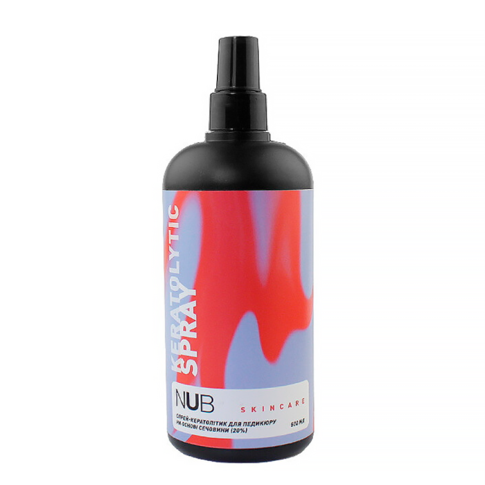 NUB Skincare Keratolytic Spray - спрей-кератолитик для педикюра на основе мочевины 20%, 500 мл