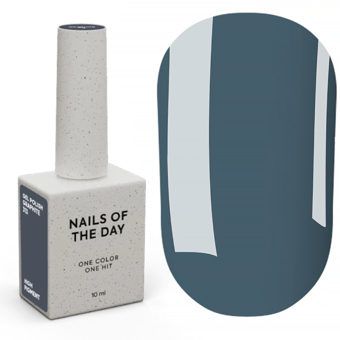 Гель-лак, в один шар NAILSOFTHEDAY №313 Let’s Special Graphite, графіт, 10 мл