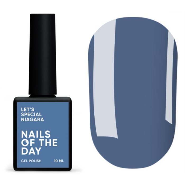 Гель-лак, в один слой NAILSOFTHEDAY Let’s Special Niagara, темно-васильковый, 10 мл