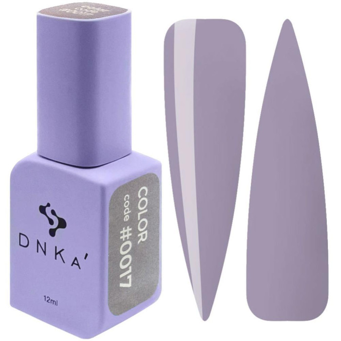 Гель-лак DNKa Gel Polish Color #0017, світло-сіро-бежевий, 12 мл