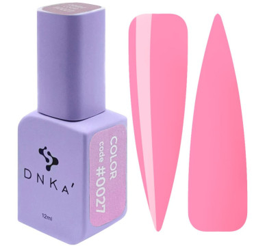 Гель-лак DNKa Gel Polish Color #0027, рожевий нектар, 12 мл