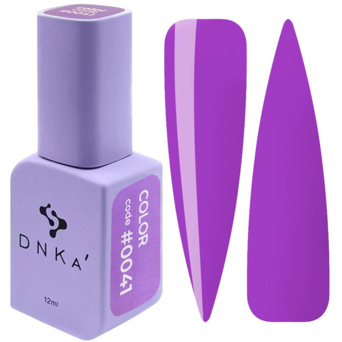 Гель-лак DNKa Gel Polish Color #0041, фіолетовий, 12 мл