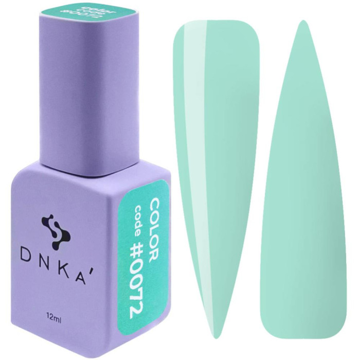 Гель-лак DNKa Gel Polish Color #0072, м'ятний, 12 мл