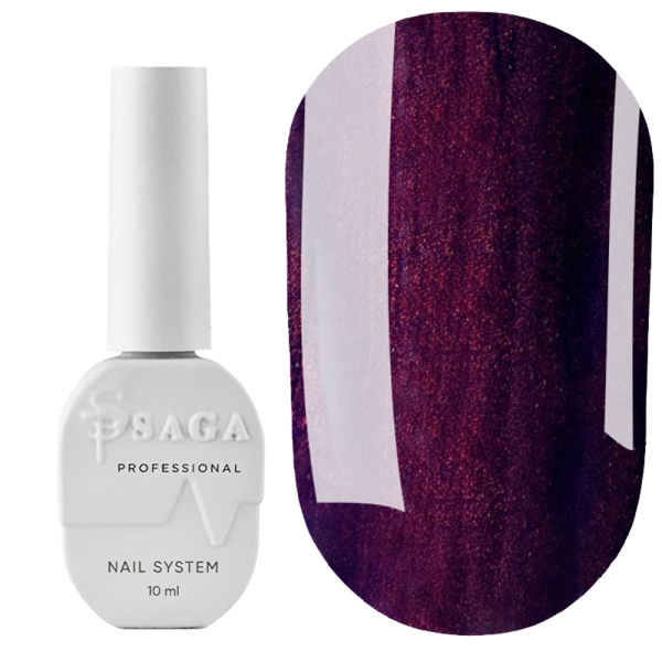 Гель-лак кошачий глаз SAGA Professional Glow Cat №01, спелая вишня, 10 мл