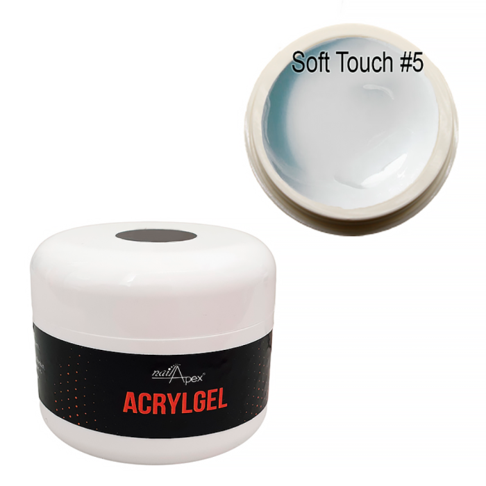 Nailapex AcrylGel Soft Touch №5 - акригель, молочний, 30 г
