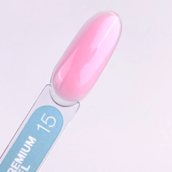 LUNA Gel Premium №15 - камуфлирующий гель (розовый), 15 мл