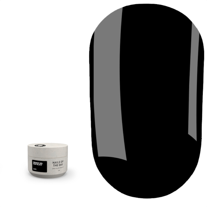 NAILSOFTHEDAY Gel Paint Wipe Black - гель-краска с липким слоем, черная, 5 мл