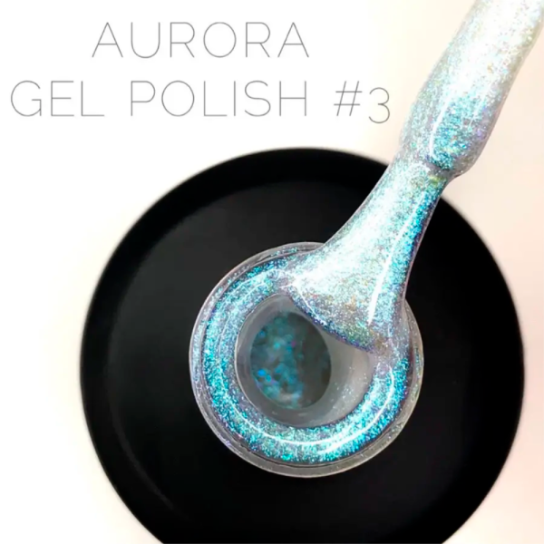 Гель-лак с эффектом втирки Crooz Aurora №03, сине-фиолетовый, 8 мл